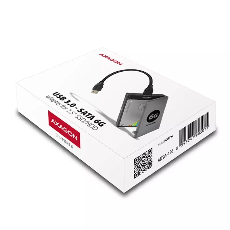 Axagon ADSA-1S6 USB 3.0 - 2,5 palcový HDD SATA