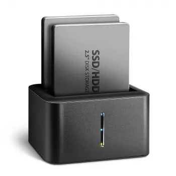 Axagon ADSA-D25 SuperSpeed USB DUAL 2.5 palcová SSD/HDD MINI dokovacia stanica
