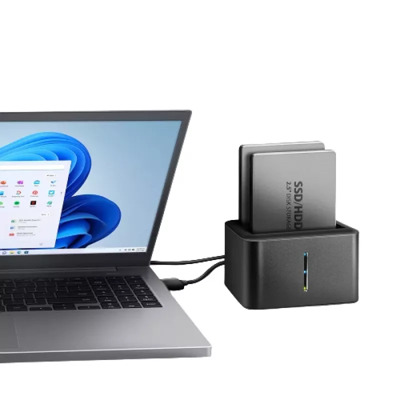 Axagon ADSA-D25 SuperSpeed USB DUAL 2.5 palcová SSD/HDD MINI dokovacia stanica
