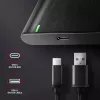 2,5-palcové HDD/SSD puzdro AXAGON EE25-A6C — SATA, USB 3.2 Gen 1 (Type-C & Type-A), hliník, čierna