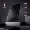 HDD/SSD puzdro AXAGON EE25-A6M — 2,5 palca SATA, USB 3.2 Gen 1 (5 Gbit/s), Micro-USB B na USB Type-A, hliník, čierna