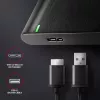 HDD/SSD puzdro AXAGON EE25-A6M — 2,5 palca SATA, USB 3.2 Gen 1 (5 Gbit/s), Micro-USB B na USB Type-A, hliník, čierna