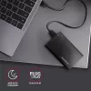 HDD/SSD puzdro AXAGON EE25-A6M — 2,5 palca SATA, USB 3.2 Gen 1 (5 Gbit/s), Micro-USB B na USB Type-A, hliník, čierna