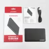 Axagon EE25-SL bezskrutkové USB 3.2 Gen 1 - SATA 6G externé puzdro pre 2,5 palcové SSD/HDD