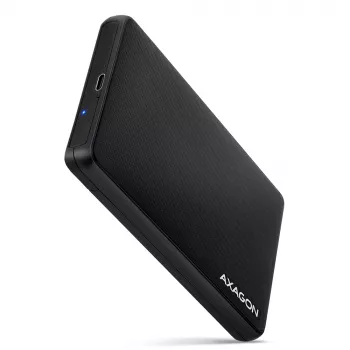 Axagon EE25-SLC bezskrutkové USB-C 3.2 Gen 1 - SATA 6G externé puzdro pre 2,5 palcové SSD/HDD