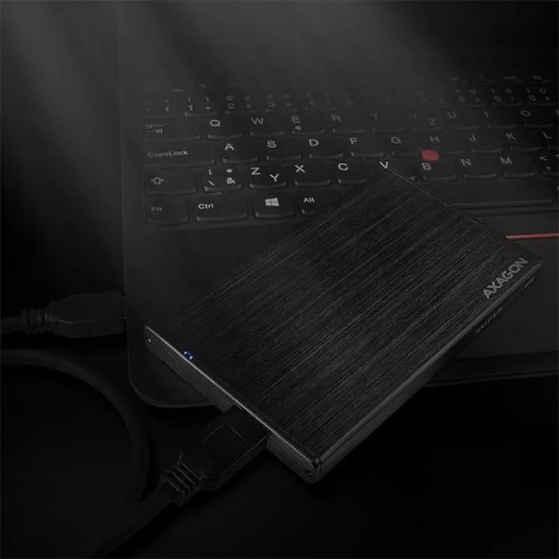 Axagon EE25-XA6 kompaktné hliníkové USB 3.2 Gen 1 - SATA 6G externé puzdro pre 2,5 palcové SSD/HDD