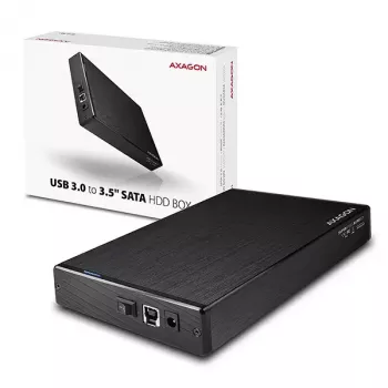 Axagon EE35-XA3 kompaktné hliníkové USB 3.2 Gen 1 externé puzdro SATA pre 3,5-palcové pevné disky