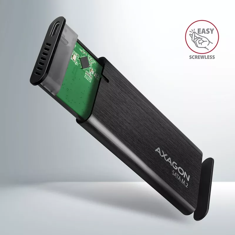SSD puzdro Axagon EEM2-SBC USB-C 3.2 Gen 2 čierna M.2