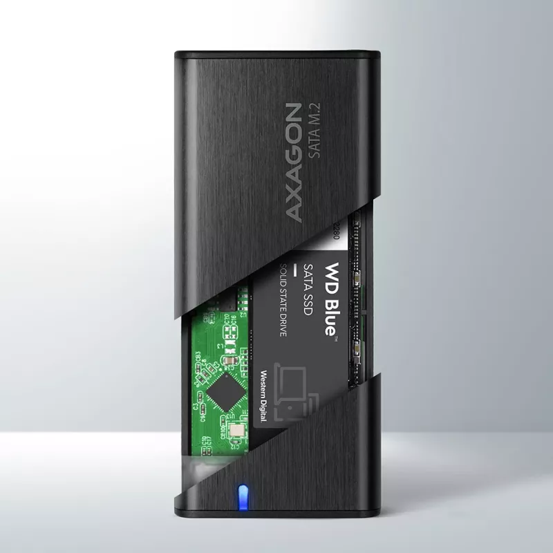 SSD puzdro Axagon EEM2-SBC USB-C 3.2 Gen 2 čierna M.2