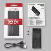 SSD puzdro Axagon EEM2-SBC USB-C 3.2 Gen 2 čierna M.2