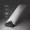 Axagon EEM2-UG2 externé USB-C 10Gbps kovové puzdro pre M.2 NVMe SSD disky. Strieborná