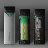 Axagon EEM2-UG2 externé USB-C 10Gbps kovové puzdro pre M.2 NVMe SSD disky. Strieborná