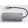 Axagon HMC-6M2 USB 3.2 Gen 1 hub, 2x USB-A, HDMI, RJ-45, SATA M.2, PD 100W, USB-C kábel