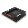 Axagon RSS-CD09 2,5 palcový SSD/HDD rám pre DVD slot 9,5 mm LED ALU rozširujúce karty/adaptér interný SATA
