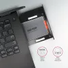Axagon RSS-CD09 2,5 palcový SSD/HDD rám pre DVD slot 9,5 mm LED ALU rozširujúce karty/adaptér interný SATA