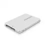 Axagon RSS-M2SD SATA - M.2 SATA SSD, interný 2,5-palcový ALU box, strieborný