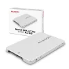 Axagon RSS-M2SD SATA - M.2 SATA SSD, interný 2,5-palcový ALU box, strieborný