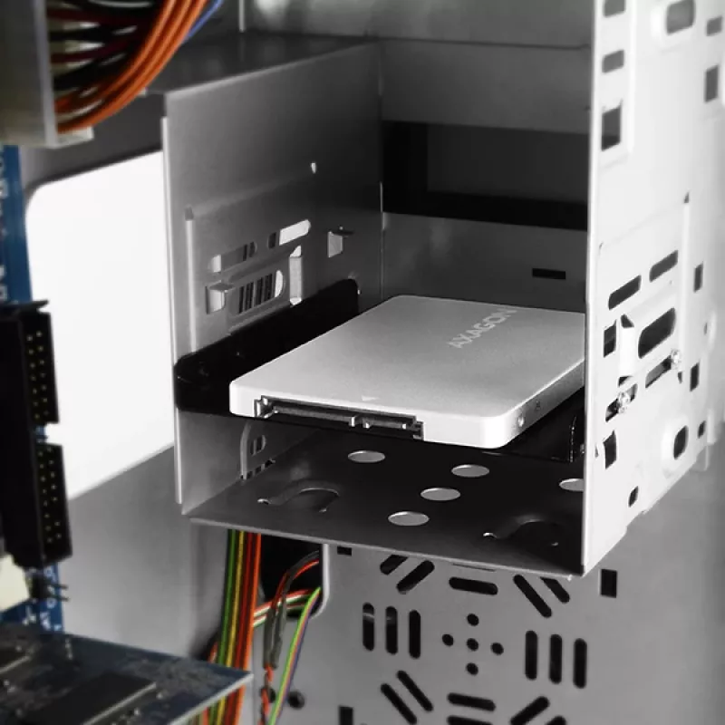 Axagon RSS-M2SD SATA - M.2 SATA SSD, interný 2,5-palcový ALU box, strieborný