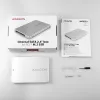 Axagon RSS-M2SD SATA - M.2 SATA SSD, interný 2,5-palcový ALU box, strieborný