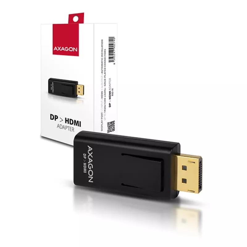 Káblový prepínač Axagon RVD-HI DisplayPort na HDMI čierny
