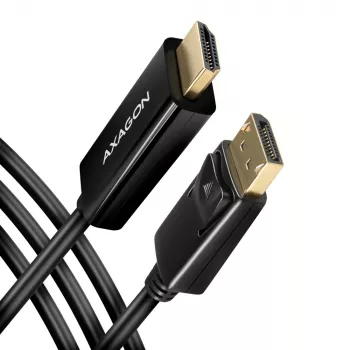 Axagon RVD-HI14C2 DisplayPort -> HDMI 1.4 kábel 1,8m, 4K/30Hz