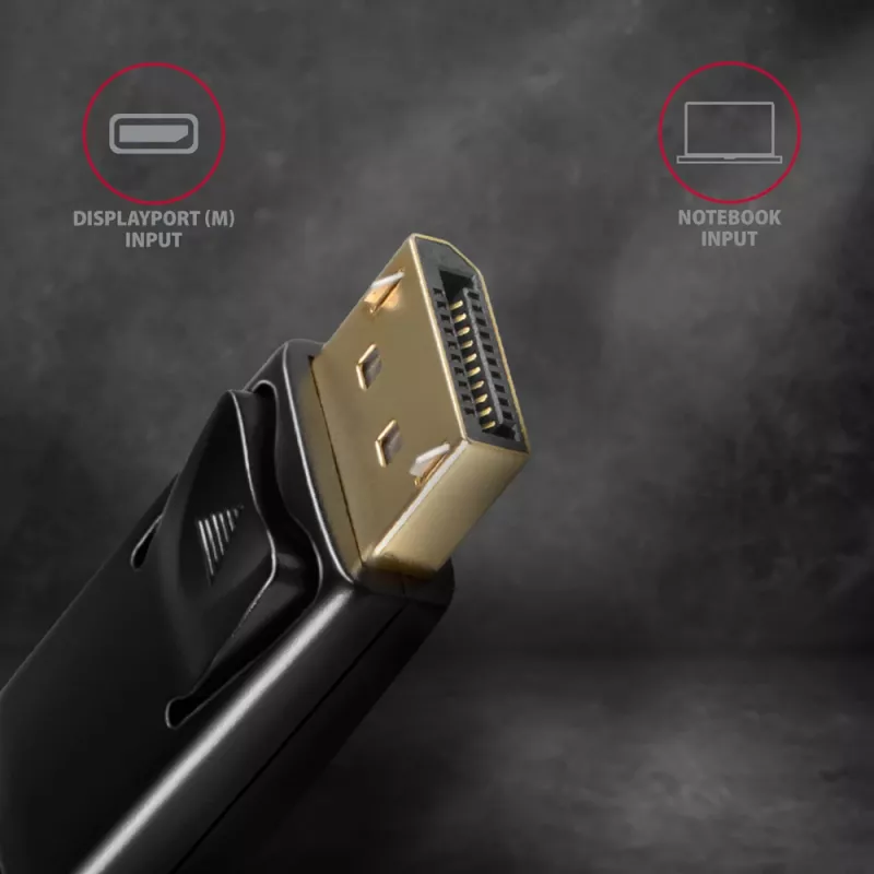 Axagon RVD-HI14C2 DisplayPort -> HDMI 1.4 kábel 1,8m, 4K/30Hz