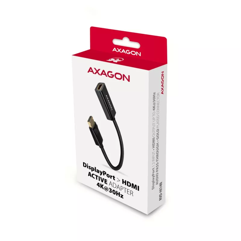 Axagon RVD-HI14N DisplayPort -> HDMI 1.4 adaptér 4K/30Hz