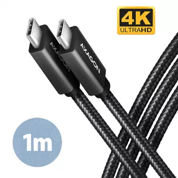 Axagon BUCM32-CM10AB SPEED+ USB-C USB 20Gbps/100W kábel 1 m