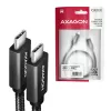 Axagon BUCM32-CM10AB SPEED+ USB-C USB 20Gbps/100W kábel 1 m