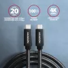 Axagon BUCM32-CM20AB SPEED+ USB-C USB 20Gbps/100W kábel 2 m