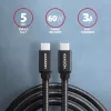 Axagon BUCM3-CM20AB SPEED USB-C <> USB-C 3.2 Gen 1 kábel 2 m