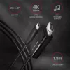Axagon RVC-DPC USB-C -> DisplayPort kábel 1,8m 4K/60Hz