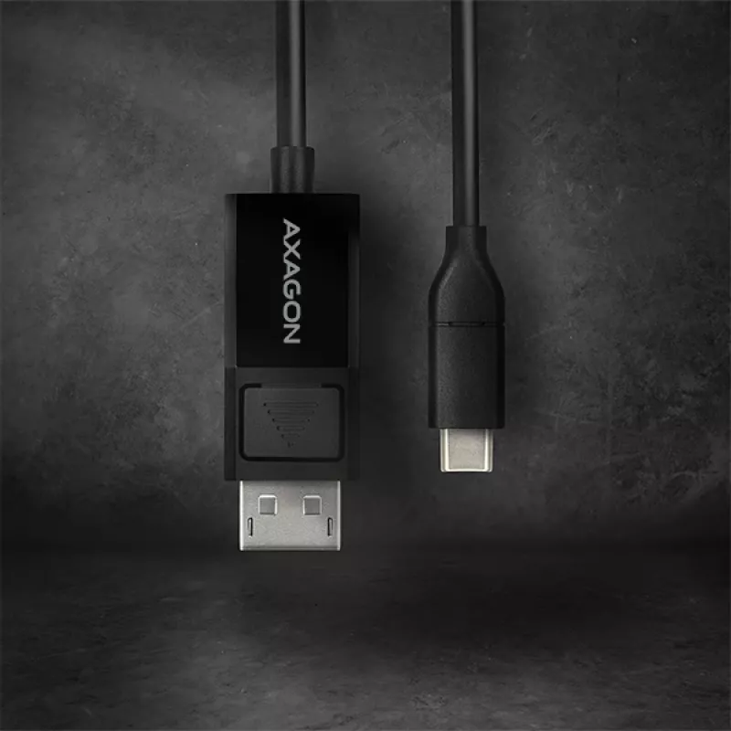 Axagon RVC-DPC USB-C -> DisplayPort kábel 1,8m 4K/60Hz