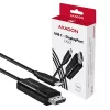 Axagon RVC-DPC USB-C -> DisplayPort kábel 1,8m 4K/60Hz