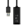 Axagon ADE-SR USB-A Gigabit Ethernet adaptér, káblový, USB, Ethernet, 1000 Mbit/s, čierny