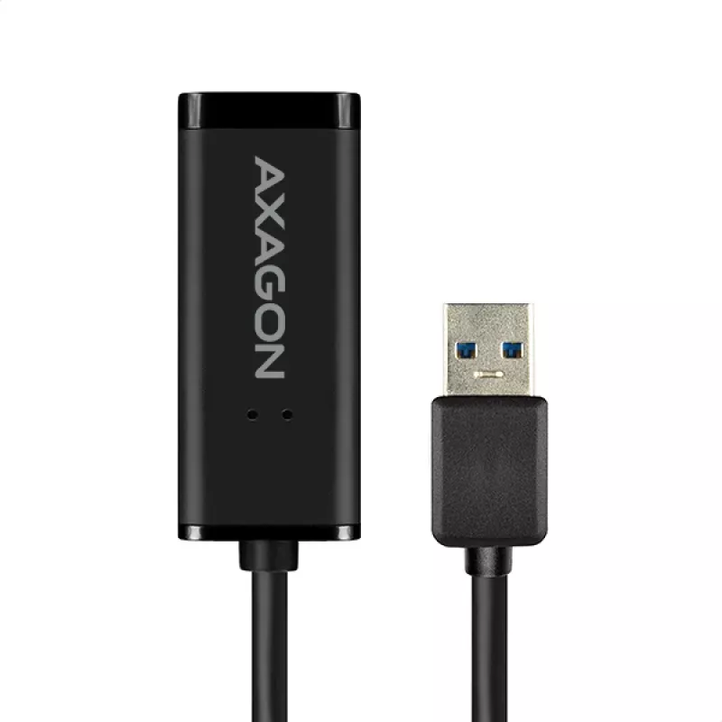 Axagon ADE-SR USB-A Gigabit Ethernet adaptér, káblový, USB, Ethernet, 1000 Mbit/s, čierny