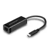 Axagon ADE-SRC USB-C Gigabit Ethernet adaptér, káblový, USB Type-C, Ethernet, 1000 Mbit/s, čierny