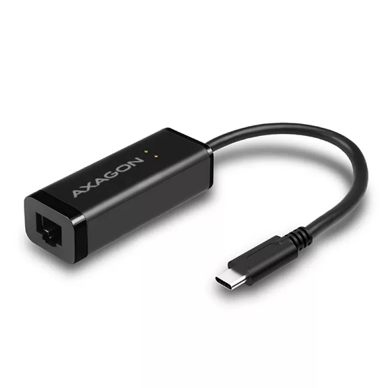 Axagon ADE-SRC USB-C Gigabit Ethernet adaptér, káblový, USB Type-C, Ethernet, 1000 Mbit/s, čierny