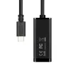 Axagon ADE-SRC USB-C Gigabit Ethernet adaptér, káblový, USB Type-C, Ethernet, 1000 Mbit/s, čierny