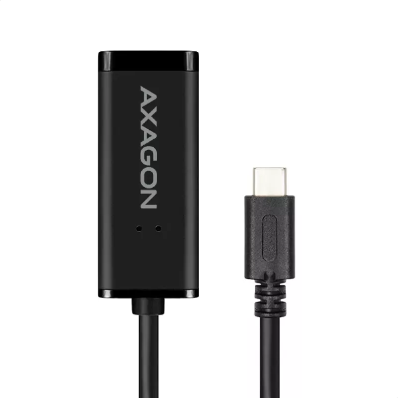 Axagon ADE-SRC USB-C Gigabit Ethernet adaptér, káblový, USB Type-C, Ethernet, 1000 Mbit/s, čierny