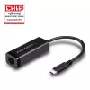 Axagon ADE-SRC USB-C Gigabit Ethernet adaptér, káblový, USB Type-C, Ethernet, 1000 Mbit/s, čierny