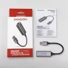 AXAGON USB 3.2 Gen 1 Type-A na Gigabit Ethernet adaptér ADE-TR — 10/100/1000 Mbps, kovová titánová sivá, 5000 Mbit/s
