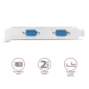 Axagon PCEA-S2N PCIe - 2x sériový konektor 250 kbps adaptér so SP & LP