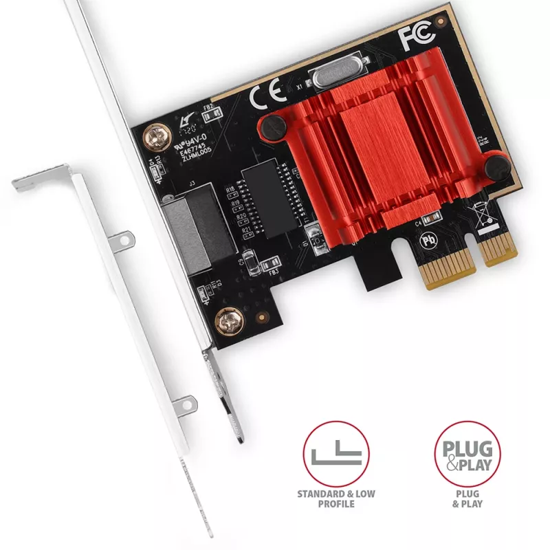 AXAGON PCEE-GIX sieťová karta PCIe Gigabit Ethernet, Intel I210-AT
