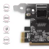 Axagon PCEE-GRF PCIe - Gigabit Ethernet adaptér Realtek 8111F vrátane SP & LP