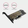 Axagon PCEM2-D PCIe x4 - M.2 NVMe M-Key + SATA B-Key slot adaptér so SP & LP