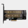 Axagon PCEM2-D PCIe x4 - M.2 NVMe M-Key + SATA B-Key slot adaptér so SP & LP