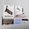 Axagon PCEM2-D PCIe x4 - M.2 NVMe M-Key + SATA B-Key slot adaptér so SP & LP