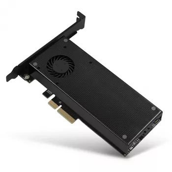 Axagon PCEM2-DC PCIe x4 - M.2 NVMe M-Key + SATA B-Key slot adaptér s chladičom, SP & LP