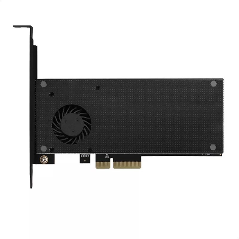 Axagon PCEM2-DC PCIe x4 - M.2 NVMe M-Key + SATA B-Key slot adaptér s chladičom, SP & LP